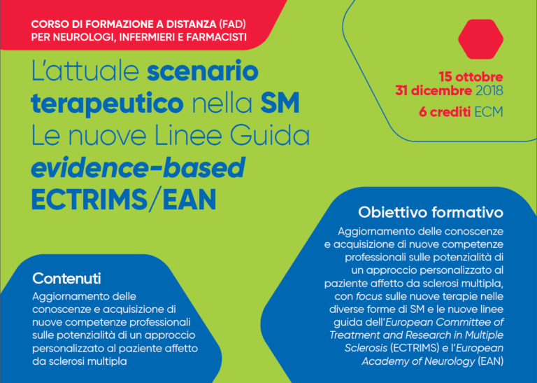 L’ATTUALE SCENARIO TERAPEUTICO NELLA SM – LE NUOVE LINEE GUIDA EVIDENCE-BASED ECTRIMS/EAN