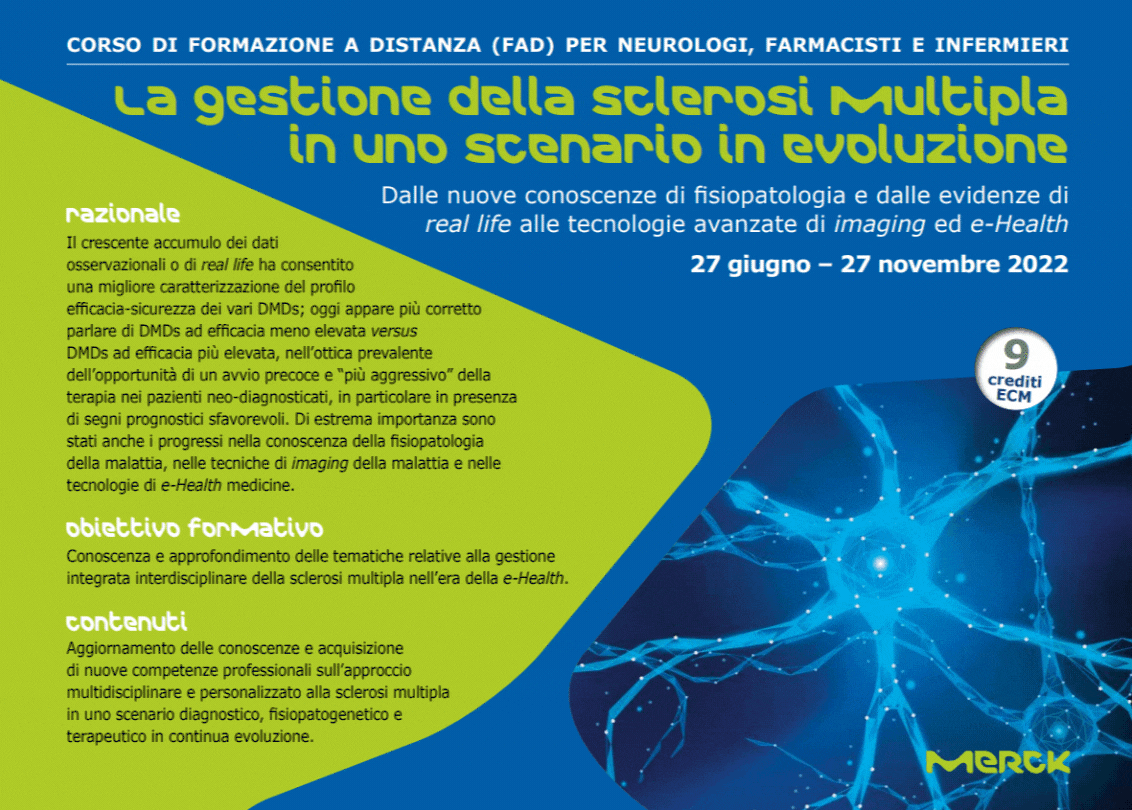 LA GESTIONE DELLA SCLEROSI MULTIPLA IN UNO SCENARIO IN EVOLUZIONE