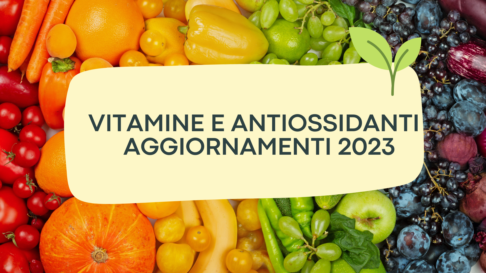 VITAMINE E ANTIOSSIDANTI - AGGIORNAMENTO 2023